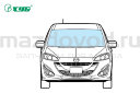 Лобовое стекло без датчиков для Mazda 5 (CR/CW) (XYG)