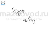 Колодки тормозные задние для Mazda CX-9 (TB) (MAZDA) EHY42643Z EHY42648Z L2Y62643Z L2Y72643Z L2Y72648Z L2Y62648Z L2Y82643Z L2Y82643ZA L2Y82643ZB 