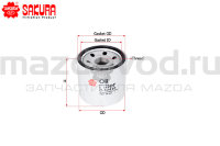 Фильтр масляный ДВС для Mazda (SAKURA) C17410