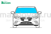 Стекло лобовое для Mazda 3 (BK) (W/RS) (06-09) (BENSON) 5166AGNMW3B