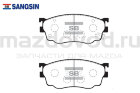 Колодки тормозные передние для Mazda 6 (GG) (ДВС-1.8) (SANGSIN)