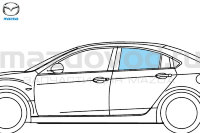 Стекло боковое RR левое для Mazda 6 (GH) (SDN) (DARK) (MAZDA) GS8S735119D GS8S73511 MAZDOVOD.RU +7(495)725-11-66 +7(495)518-64-44 8(800)222-60-64