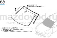 Лобовое стекло (W/Rain Sensor) для Mazda 3 (BM) (MAZDA) BJM363900A BJM363900A9D