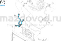 Патрубок системы охлаждения для Mazda 3 (BK) (MAZDA) Z60115185B Z60115185C 