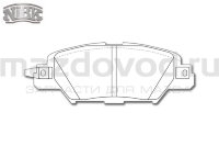 Задние тормозные колодки для Mazda CX-5 (KE) (электро) (NIBK) PN5818 MAZDOVOD.RU +7(495)725-11-66 +7(495)518-64-44 8(800)222-60-64