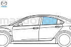 Стекло боковое RR левое для Mazda 6 (GH) (WAG) (GREEN) (MAZDA)