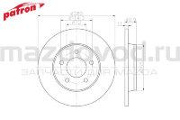 Диски тормозные RR для Mazda 5 (CR/CW) (R15) (PATRON) PBD4420 