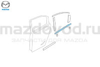 Молдинг стекла задней двери левый для Mazda 3 (BK) (MAZDA) BP4K50670G BP4K50670F BP4K50670E 