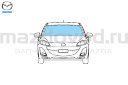 Стекло лобовое для Mazda 3 (BL) (W/HWS; W/O RS) (08-13) (MAZDA)