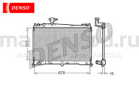 Радиатор охлаждения ДВС для Mazda 6 (GG) (МКПП) (DENSO) DRM44010