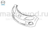 Бампер FR для Mazda MX-5 (NC) (HALOGEN) (08-12) (MAZDA) NHY25003XAA NHY25003XAAA NHY25003XFAA NHY25003XFBB NHY25003XGBB 