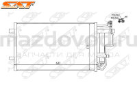 Радиатор кондиционера для Mazda 3 (BL) (SAT) STMZV83940 