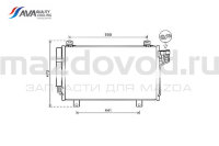 Радиатор кондиционера для Mazda 6 (GJ/GL) (AVA) MZ5260D 