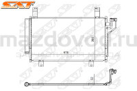 Радиатор кондиционера для Mazda 3 (BM/BN) (SAT) STMZX53940 MAZDOVOD.RU +7(495)725-11-66 +7(495)518-64-44 8(800)222-60-64