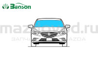 Лобовое стекло для Mazda 6 (GJ) (W/RAIN SENSOR) (BENSON) 5180AGSMVZ 