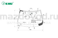 Лобовое стекло для Mazda 6 (GJ) (W/RAIN SENSOR) (XYG) MAZ613LVCPSLFWX