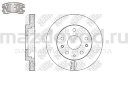 Диски тормозные FR для Mazda CX-7 (ER) (NIBK)