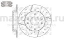 Диски тормозные RR для Mazda  6 (GG/GH) (ПЕРФ) (NiBK)
