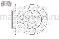 Диски тормозные RR для Mazda  6 (GG/GH) (ПЕРФ) (NiBK) RN1208DSET
