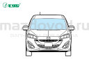 Лобовое стекло без датчиков для Mazda 5 (CR/CW) (XYG)
