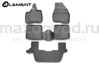 Коврики в салон резиновые для Mazda CX-9 (TB) (с бортами) (ELEMENT) NLC3316210K 