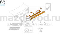 Хром крышки багажника CTR для Mazda 6 (GJ) (W/O BACK UP MONITOR) (MAZDA) GHK250810 GHK250810A GHK250810B GHK250810C MAZDOVOD.RU +7(495)725-11-66 +7(495)518-64-44