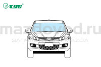 Лобовое стекло для Mazda CX-7 (ER) (W/Rain Sensor) (XYG) 5171AGAM1BLFWX 
