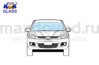 Лобовое стекло для Mazda CX-7 (ER) (W/Rain Sensor) (KMK GLASS) 5171AGNGNM MAZDOVOD.RU +7(495)725-11-66 +7(495)518-64-44 8(800)222-60-64