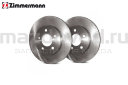 Диски тормозные FR для Mazda 3 (BK/BL) (2.0) (ZIMMERMANN)