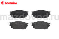 Колодки тормозные передние для Mazda 6 (GG) (ДВС-1.8) (BREMBO) P49033  MAZDOVOD.RU +7(495)725-11-66 +7(495)518-64-44 8(800)222-60-64
