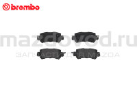 Колодки тормозные задние для Mazda CX-5 (KE) (ручной тормоз) (BREMBO) P49047 