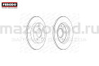 Диски тормозные RR для Mazda 3 (BK/BL) (1.6) (FERODO)