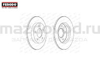 Задние тормозные диски для Mazda 3 (BK;BL) (1.6) (FERODO) DDF1420C
