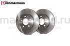 Диски тормозные FR для Mazda 5 (CW) (2.0) (R16) (ZIMMERMANN)