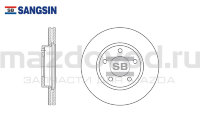 Диски тормозные передние для Mazda 3 (BK/BL) (1.6) (SANGSIN) SD4401 