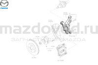 Кулак поворотный правый для Mazda 2 (DL) (MAZDA) DA6B33021 MAZDOVOD.RU +7(495)725-11-66 +7(495)518-64-44