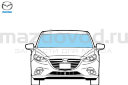 Cтекло лобовое для Mazda 3 (BM) (W/O HBC; W/O LDW; W/O SCB; W/O RS) (MAZDA)