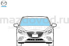 Cтекло лобовое для Mazda 3 (BM) (W/O HBC; W/O LDW; W/O SCB; W/O RS) (MAZDA)