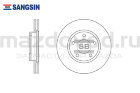 Диски тормозные FR для Mazda 5 (CR/CW) (R15) (SANGSIN)