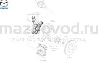 Кулак поворотный левый для Mazda 2 (DL) (MAZDA) DA6B33031 MAZDOVOD.RU +7(495)725-11-66 +7(495)518-64-44