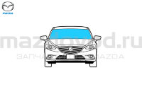 Стекло лобовое для Mazda 6 (GJ) (MAZDA) GKK863900A9D GKK863900A GKK863900 GKK8639009D