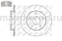 Диски тормозные RR для Mazda 3 (BM/BN) (NiBK)