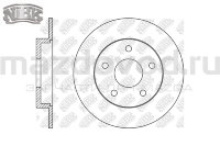 Диски тормозные RR для Mazda 3 (BM/BN) (NiBK) RN1565