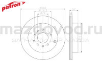 Диски тормозные RR для Mazda CX-7 (ER) (PATRON) PBD1694