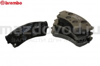 Передние тормозные колодки для Mazda 6 (GH) (BREMBO) P49039 MAZDOVOD.RU +7(495)725-11-66 +7(495)518-64-44 8(800)222-60-64
