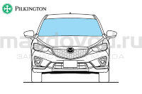 Стекло лобовое для Mazda CX-5 (KE) (W/LDW; W/SCBS; W/RS) (PILKINGTON) 5179AGACIMW3V