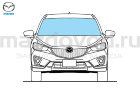 Лобовое стекло для Mazda CX-5 (KE) (W/LDW; W/SCB; W/RS) (MAZDA)