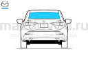 Стекло RR для Mazda 3 (BK) (SDN) (с обогревом) (MAZDA)