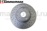 Диски тормозные FR для Mazda CX-5 (KE/KF) (ПЕРФ.) (ZIMMERMANN) 370305052