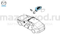 Корпус правого зеркала заднего вида для Mazda 3 (BN) (MAZDA) BAER69121A BAER69121